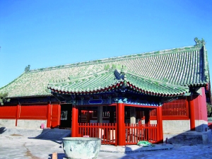 天坛北宰牲亭建筑群一角。