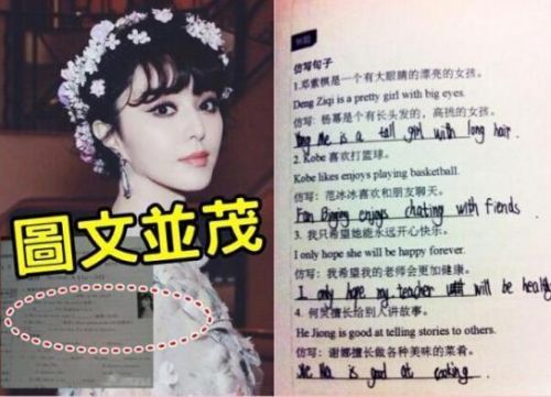 有图有真相！女神范冰冰被写入课本