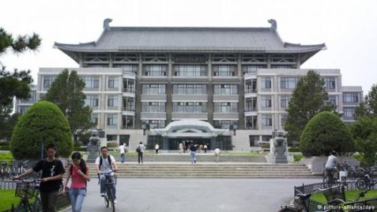 中国大学校园里，早已不再只是有中国年轻人的身影。(图片来源：德国之声电台网站)