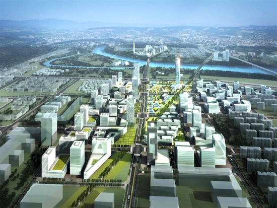 未来科技城规划效果图