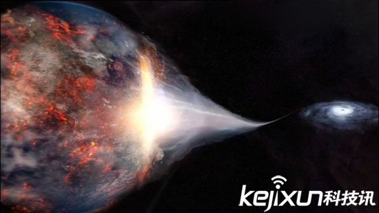 世界末日假想：地球遭黑洞吞噬（图）