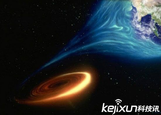 世界末日假想：地球遭黑洞吞噬（图）