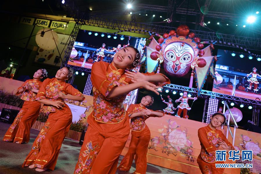 （国际）（1）新加坡举行庆祝农历新年亮灯仪式