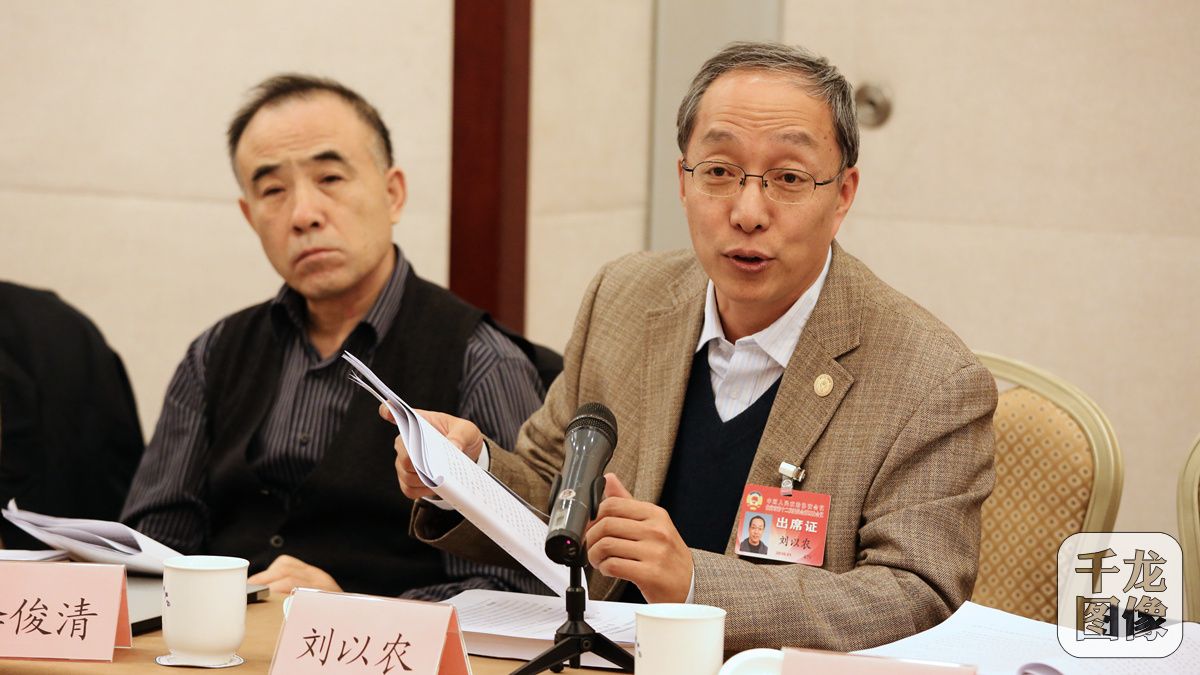 1月22日，政协委员刘以农就《北京市国民经济和社会发展第十三个五年规划纲要》中提到的，增强教育服务供给能力发表意见。千龙网记者 王璟玥摄