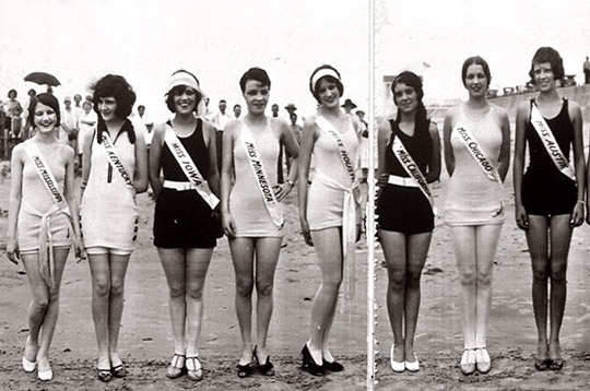 1928年 选美小姐泳装的出现。
