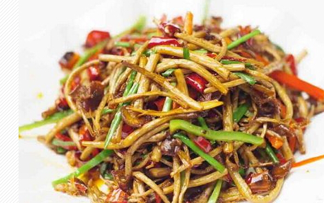 干煸茶树菇