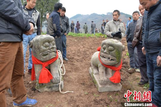 贵州400年历史夜郎石狮被盗案告破