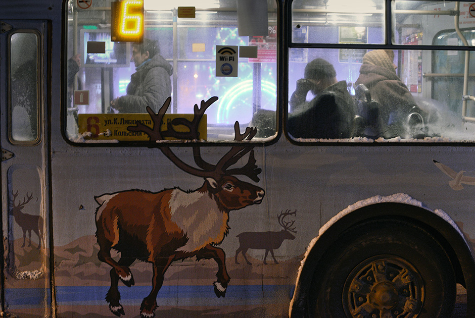 俄摄影师拍摩尔曼斯克极夜美景 宛如童话王国