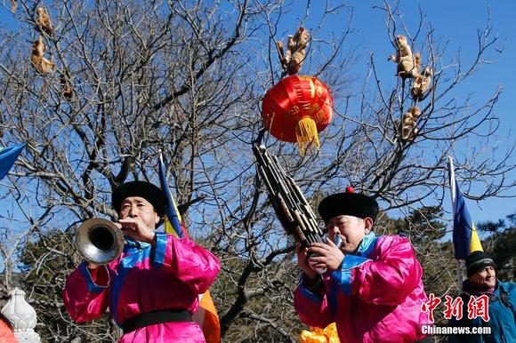 北京八大处庙会再现盛大皇家祈福场景