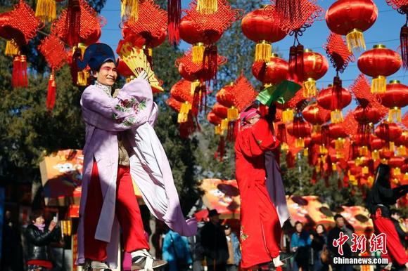 北京八大处庙会再现盛大皇家祈福场景