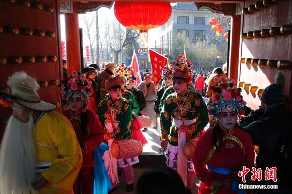 北京八大处庙会再现盛大皇家祈福场景