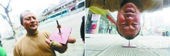 138支铅笔放入口 奇人异事全集：印度橡胶人吓死宝宝了/组图