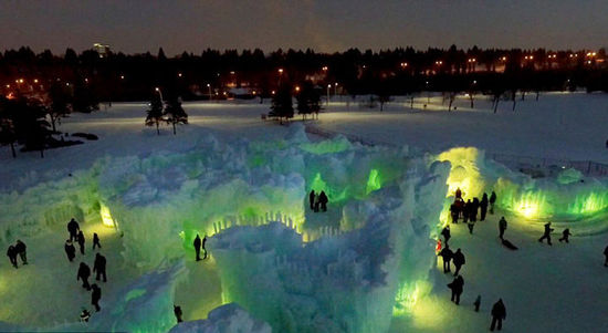 加拿大公园打造现实版“冰雪奇缘”城堡