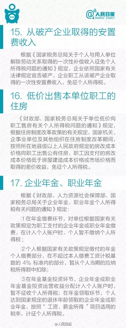 提醒：你知道吗？这21种收入不用交个税！