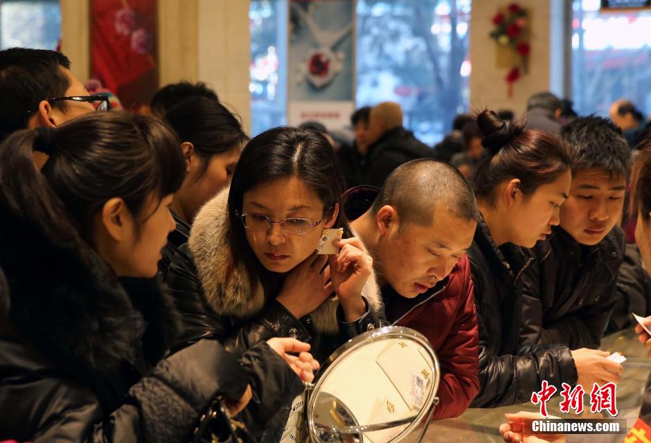 春节期间北京黄金销售市场依然火爆