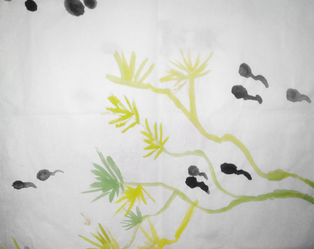 和平里第九小学五5班龚俊成：《小蝌蚪戏水》