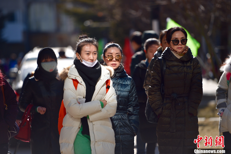 北影艺考日 美颜遍布校园