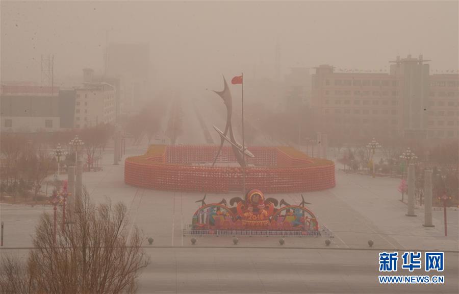 #（生态）（3）甘肃河西地区出现沙尘天气 