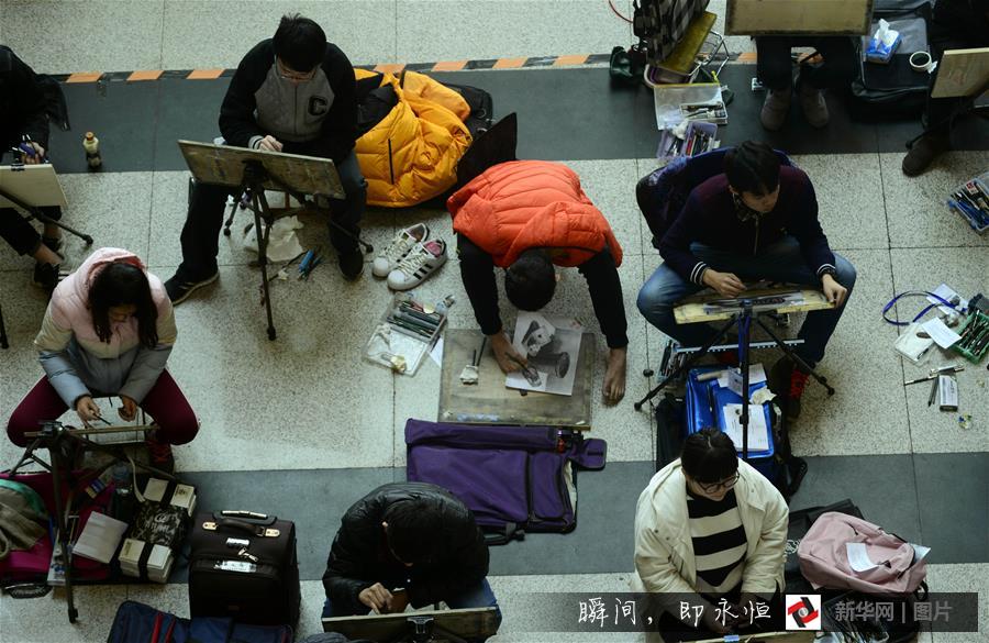 #（社会）（5）山东无臂考生参加艺考逐梦