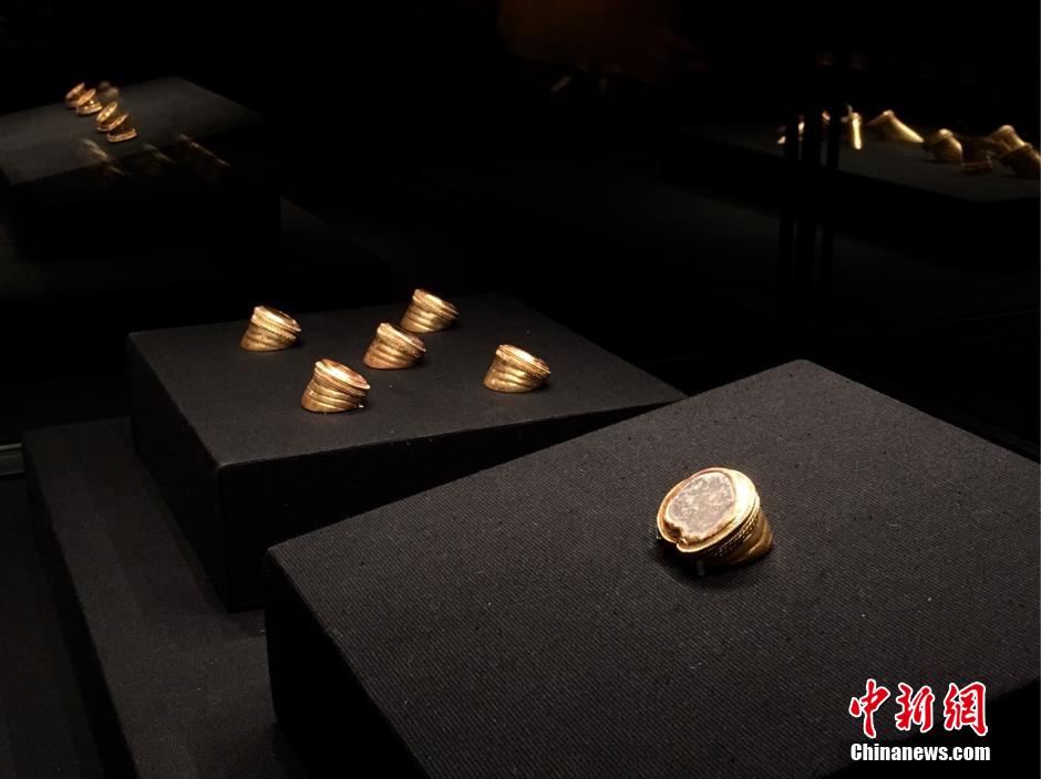 海昏侯墓441件文物亮相北京 各类金器亮眼