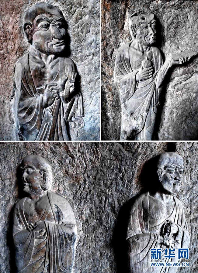 （图文互动）（7）龙门石窟看经寺首度对外开放　唐代罗汉群雕显露“真容”