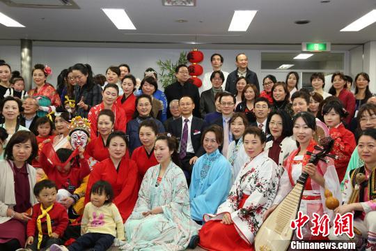 在日汉服会举行周年庆典传播中国文化