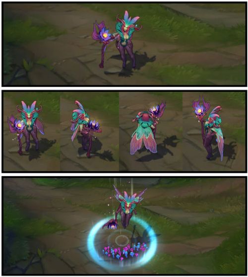 lol死亡绽放卡兹克长者之森乐芙兰 lol6.5版本新皮肤预览