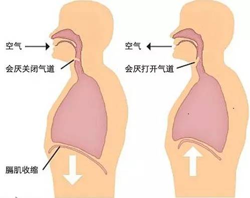 打嗝过程示意图