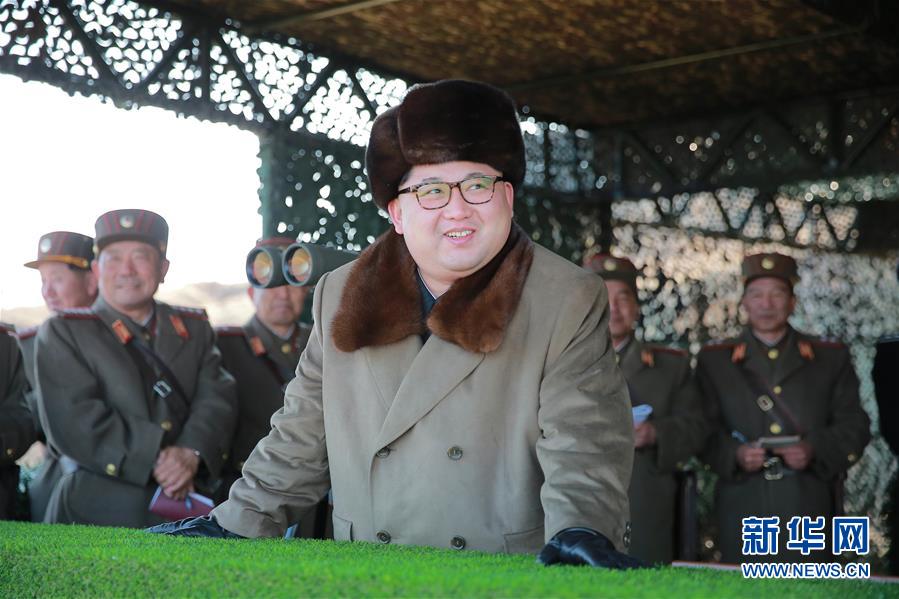（国际）（1）金正恩指导朝鲜人民军进行登陆及反登陆演习 