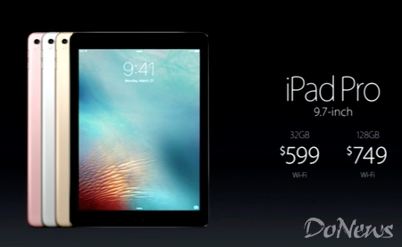 据苹果高管介绍，9.7英寸版本iPad Pro搭载A9X核心处理器，配备四个扬声器。新款iPad Pro采用了“True Tone显示屏”，显示屏的反光度比iPad Air 2降低40%，亮度比iPad Air 2提升25%，颜色的饱和度更好。屏幕显示方面，新款iPad Pro显示屏会根据室内光线的变化变暖或者变冷。