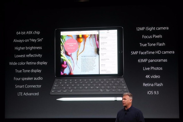 9.7英寸iPad Pro 玫瑰金可选配笔和键盘套