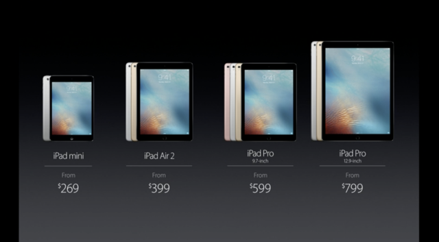 9.7英寸iPad Pro 玫瑰金可选配笔和键盘套