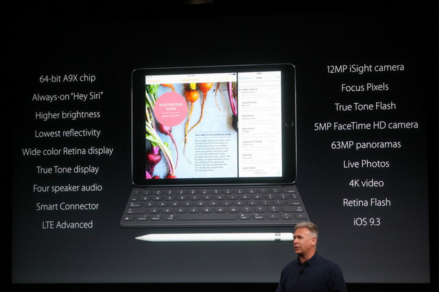 9.7英寸iPad Pro配置信息，直接搭载iOS 9.3系统。