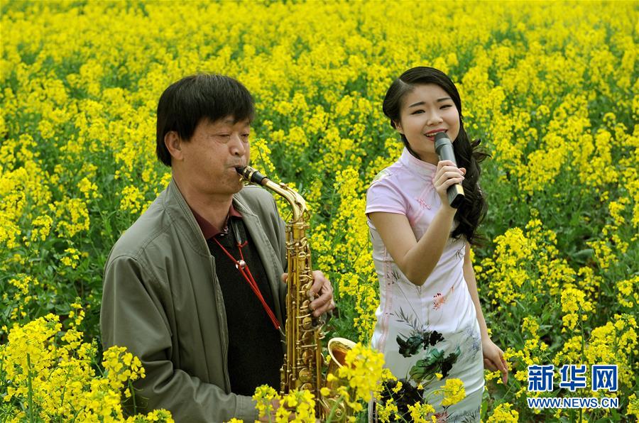 （春季美丽生态）（3）陕西汉中：金色花海引游人