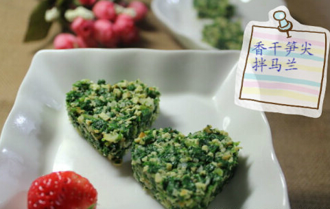 香干笋尖拌马兰