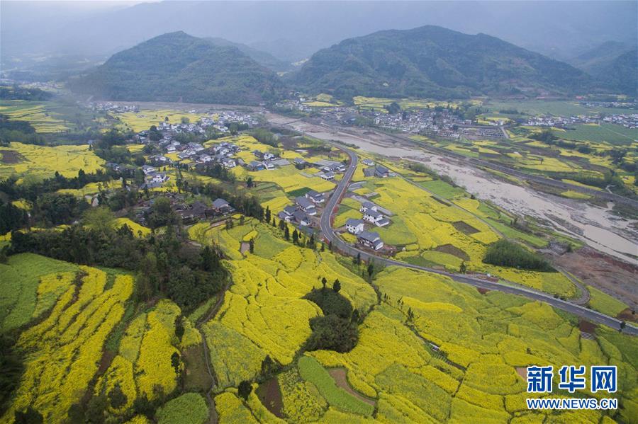 （社会）（7）春色满园——空中看芦山灾区新貌