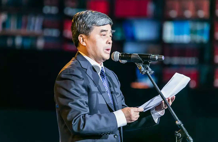 国家新闻出版广电总局党组成员、副局长吴尚之出席启动仪式并致辞。千龙网记者宋鹏飞 摄