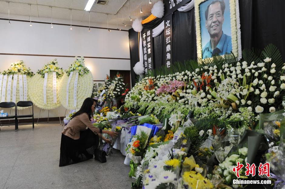 数千民众陕西作协悼念陈忠实 告别仪式5日举行