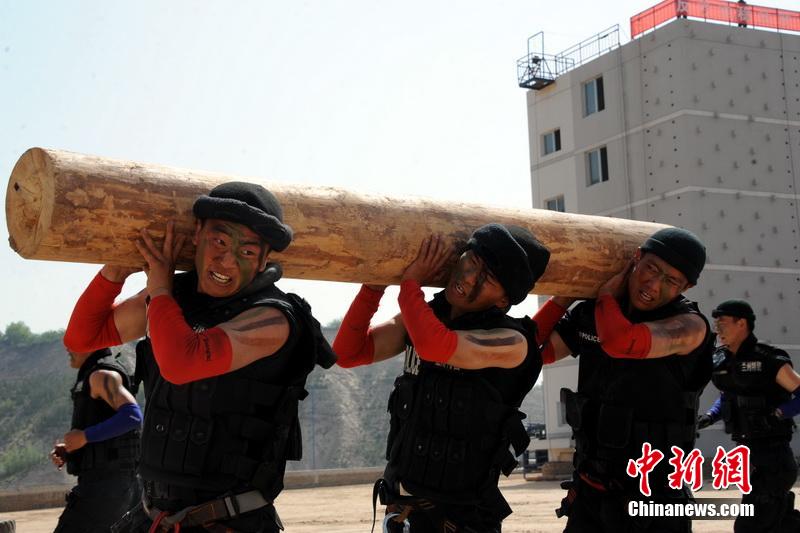 兰州特警攀爬、索降、跳火圈拼技能