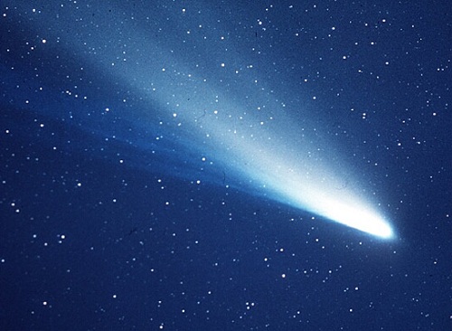 资料图片：哈雷彗星。