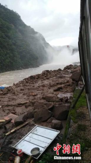 5月8日，强降雨造成福建省泰宁县暴发大型自然灾害泥石流。 邱灿旺 摄
