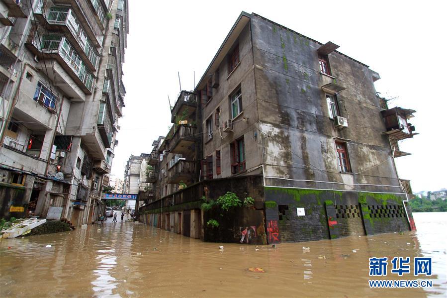 #（生态）（1）闽江上游暴发洪水 福建顺昌城区受淹
