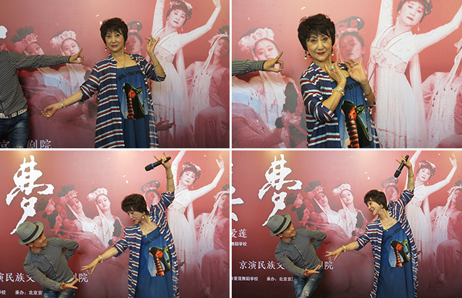 陈爱莲与演员现场对比演示如何更好地展现林黛玉的娇美柔弱。千龙网记者梁祎 摄