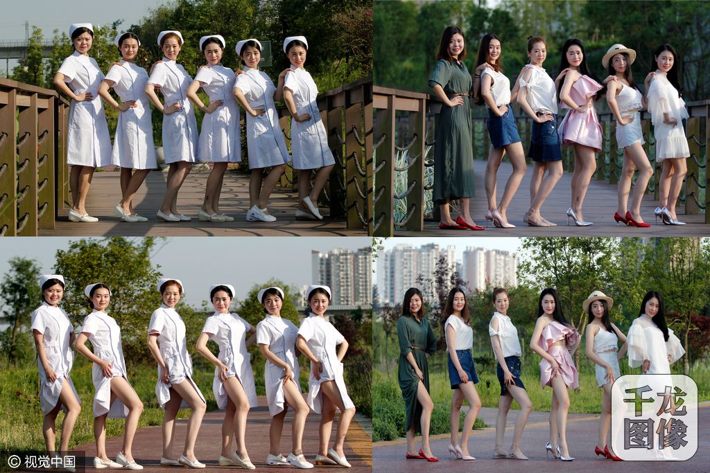 四川高颜值护士换装变身时尚达人