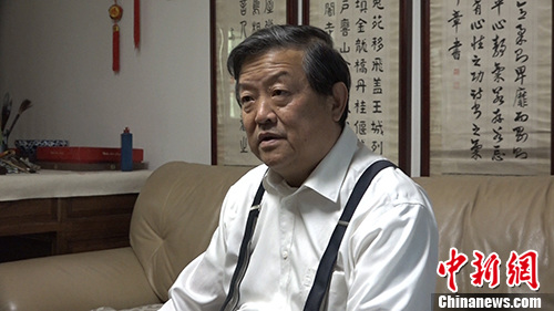 毛佩琦接受<a target='_blank' href='http://www.chinanews.com/' >中新网</a>采访。