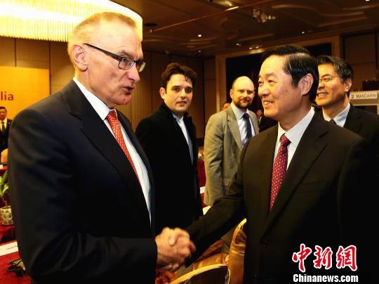 刘奇葆率中共代表团访问澳大利亚