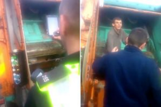 男子在垃圾桶睡觉惨被垃圾车运走网友：不可思议