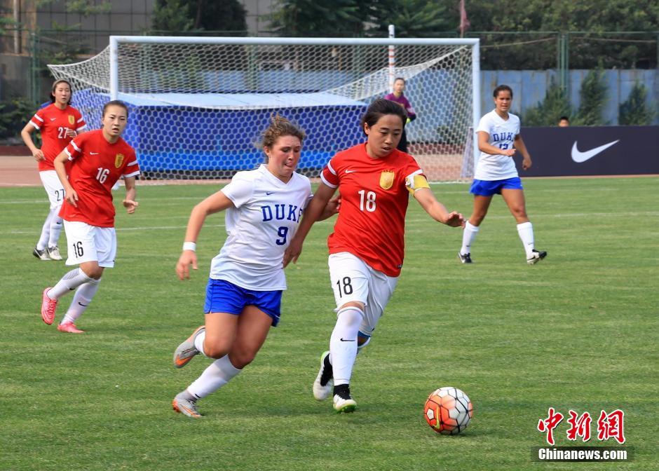 中美大学生女子足球友谊赛在北京举行-千龙网