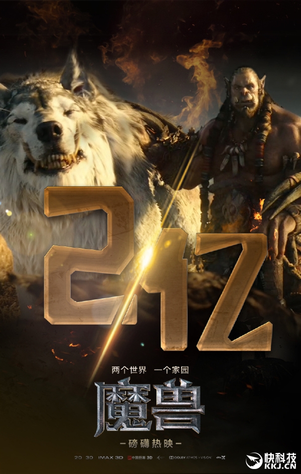 速度爆表！《魔兽》票房破2亿：你去看了吗？