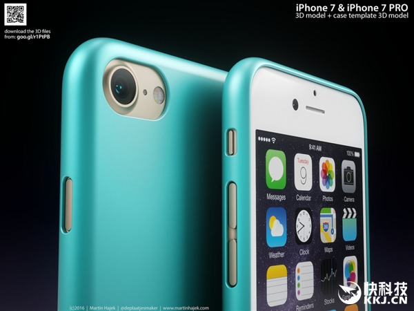 iPhone 7、7 Plus渲染高清图：外形就是这样！